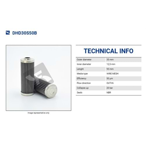 FILTREC DHD30S50B FILTER ELEMENT