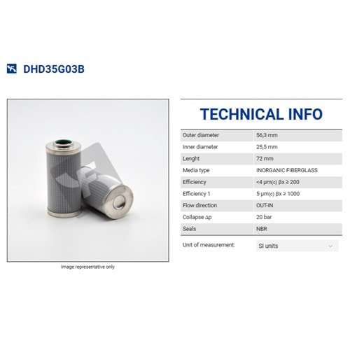 FILTREC DHD35G03B FILTER ELEMENT