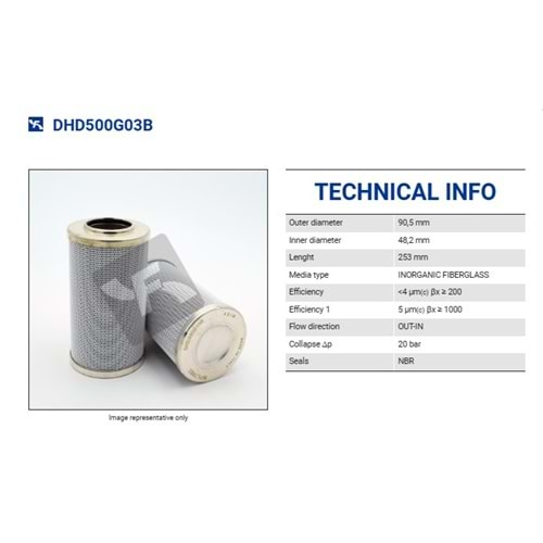 FILTREC DHD500G03B FILTER ELEMENT