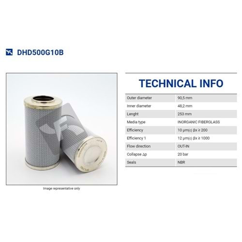 FILTREC DHD500G10B FILTER ELEMENT