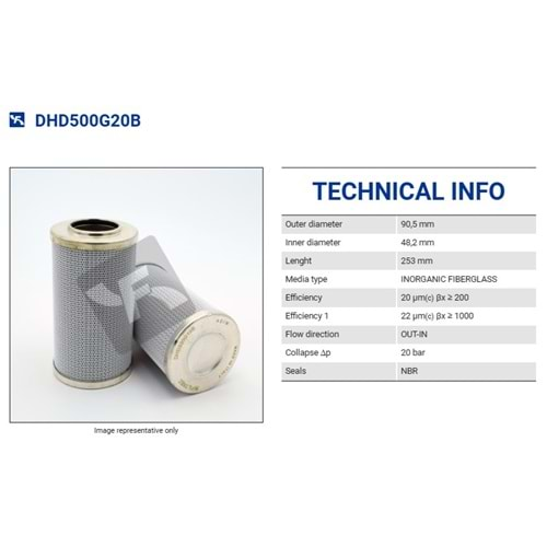 FILTREC DHD500G20B FILTER ELEMENT