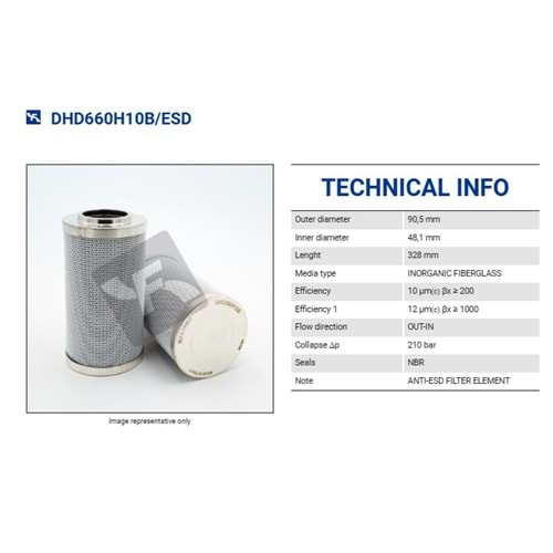 FILTREC DHD660H10B/ESD FILTER ELEMENT