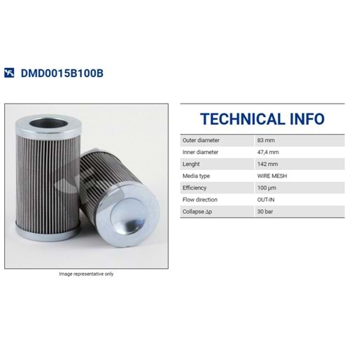 FILTREC DMD0015B100B FILTER ELEMENT