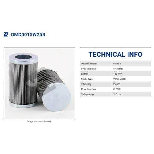 FILTREC DMD0015W25B FILTER ELEMENT