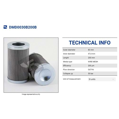 FILTREC DMD0030B200B FILTER ELEMENT