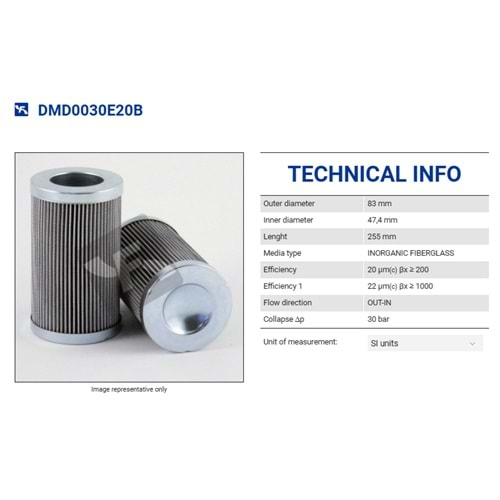 FILTREC DMD0030E20B FILTER ELEMENT