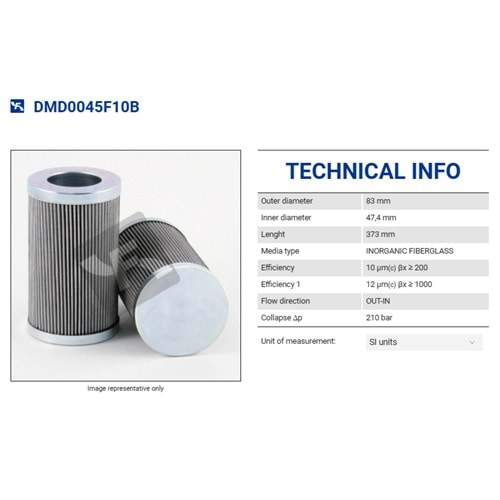 FILTREC DMD0045F10B FILTER ELEMENT