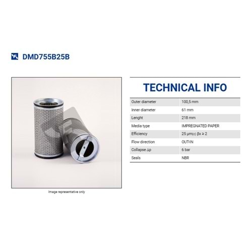 FILTREC DMD755B25B FILTER ELEMENT