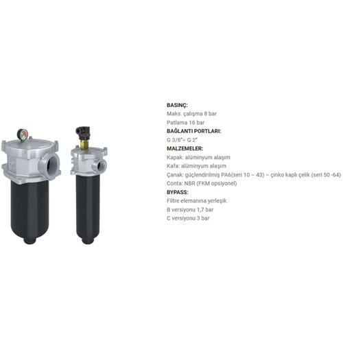 FILTREC FR120000BBB30C000 FILTER HOUSING