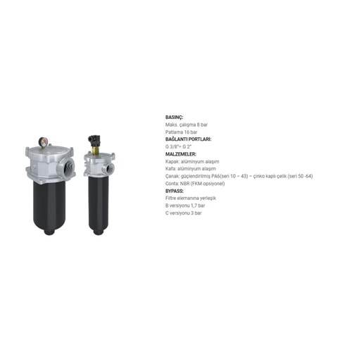 FILTREC FR120C10BBB30C000 FILTER HOUSING