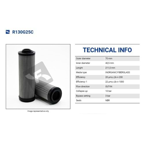 FILTREC R130G25C FILTER ELEMENT