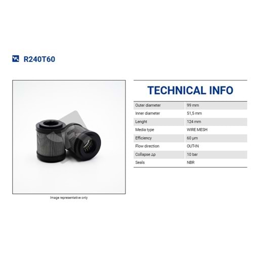 FILTREC R240T60 FILTER ELEMENT