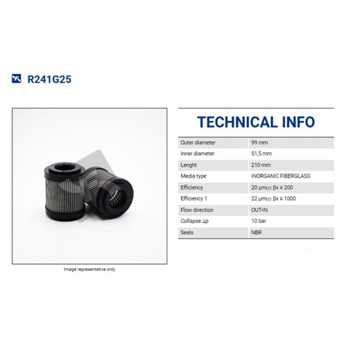 FILTREC R241G25 FILTER ELEMENT