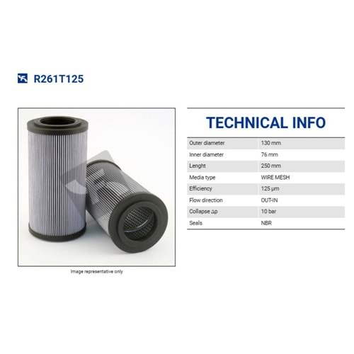 FILTREC R261T125 FILTER ELEMENT