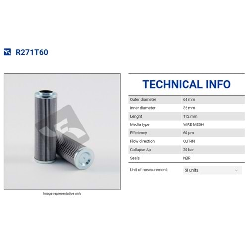 FILTREC R271T60 FILTER ELEMENT