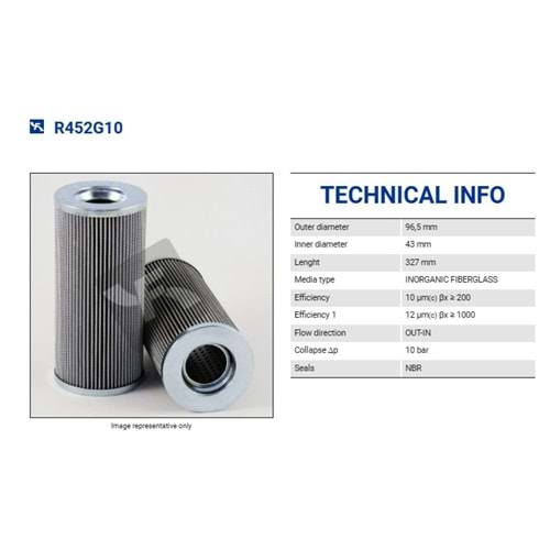 FILTREC R452G10 FILTER ELEMENT