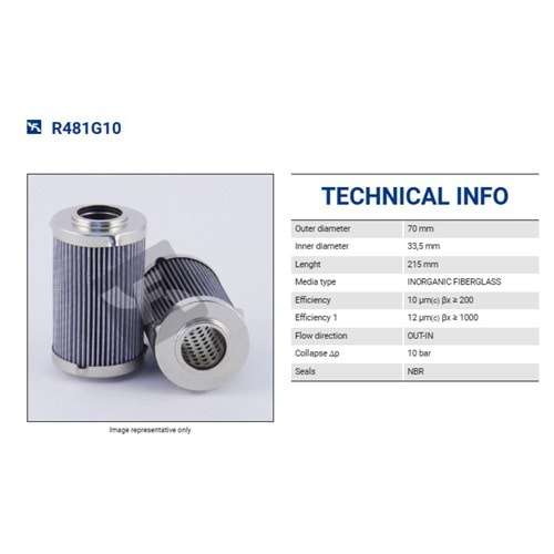 FILTREC R481G10 FILTER ELEMENT