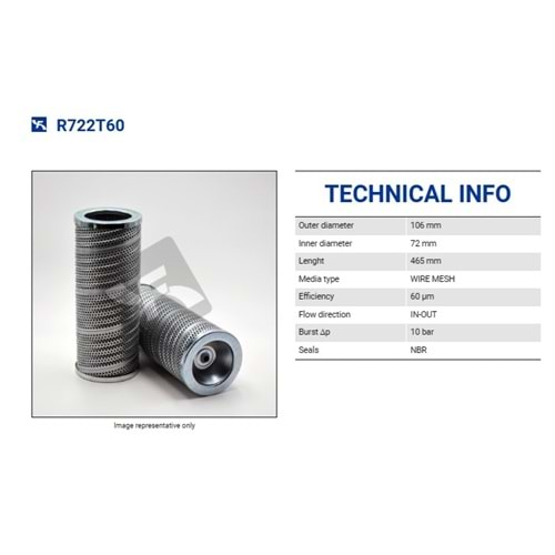 FILTREC R722T60 FILTER ELEMENT