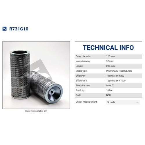 FILTREC R731G10 FILTER ELEMENT