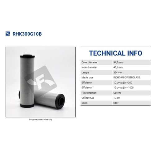 FILTREC RHK300G10B FILTER ELEMENT