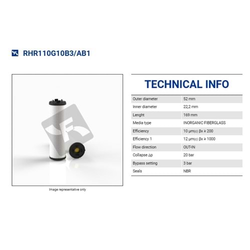 FILTREC RHR110G10B3/AB1 FILTER ELEMENT