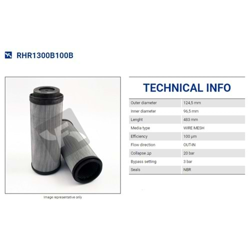 FILTREC RHR1300B100B FILTER ELEMENT