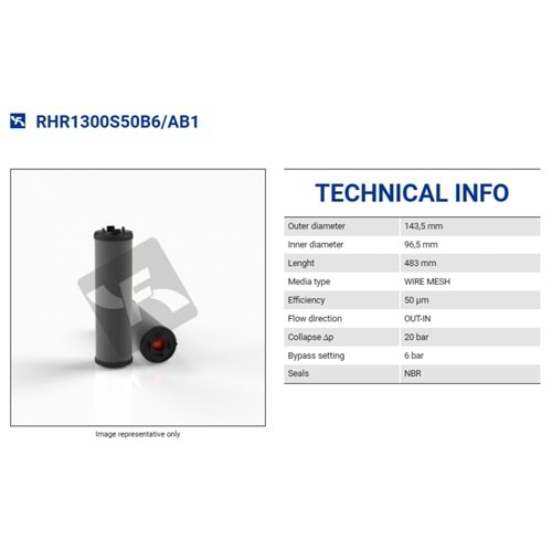 FILTREC RHR1300S50B6/AB1 FILTER ELEMENT