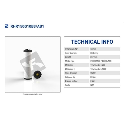 FILTREC RHR150G10B3/AB1 FILTER ELEMENT