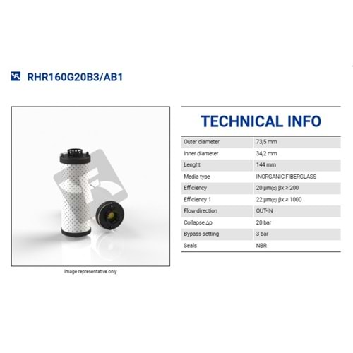 FILTREC RHR160G20B3/AB1 FILTER ELEMENT