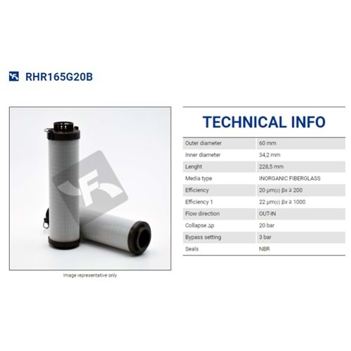 FILTREC RHR165G20B3/AB1 FILTER ELEMENT