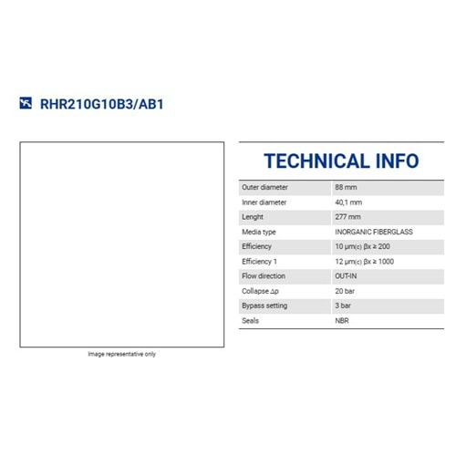 FILTREC RHR210G10B FILTER ELEMENT