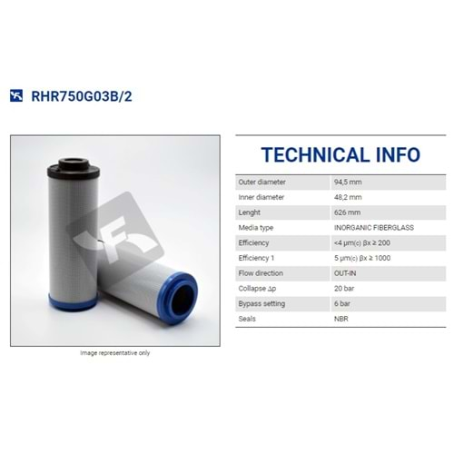 FILTREC RHR750G03B6/AB1 FILTER ELEMENT