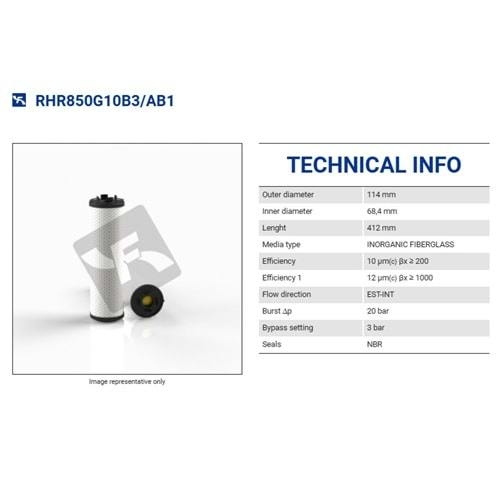 FILTREC RHR850G10B3/AB1 FILTER ELEMENT