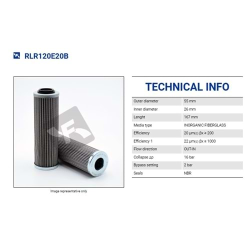 FILTREC RLR120E20B FILTER ELEMENT