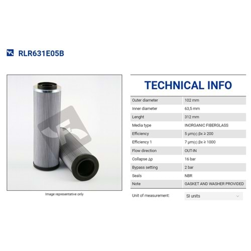 FILTREC RLR631E05B FILTER ELEMENT