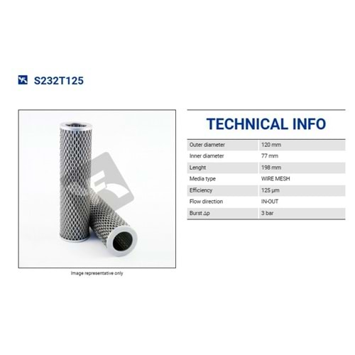 FILTREC S232T125 FILTER ELEMENT