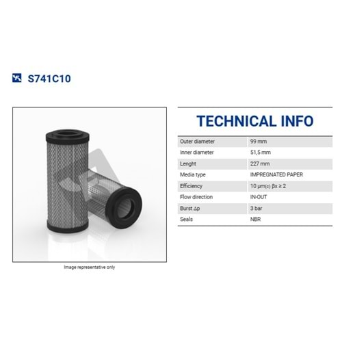 FILTREC S741C10 FILTER ELEMENT