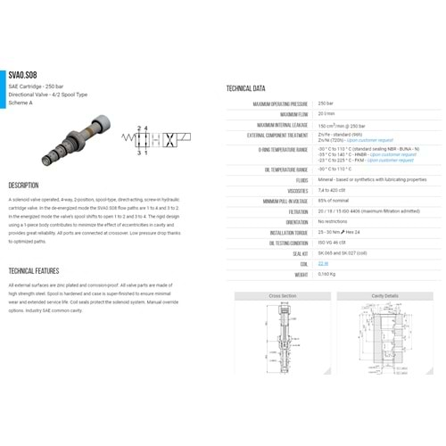 VIS SVA0.S08.00.A0 SELONOID VALVE