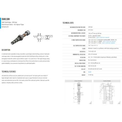 VIS SVA0.S08.00.B0 SELONOID VALVE