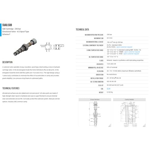 VIS SVA0.S08.00.F0 SELONOID VALVE