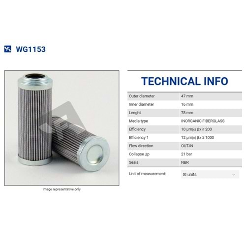 FILTREC WG1153 FILTER ELEMENT