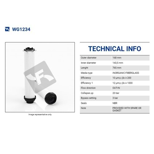 FILTREC WG1234 FILTER ELEMENT