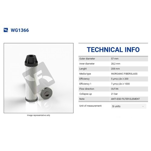 FILTREC WG1366 FILTER ELEMENT