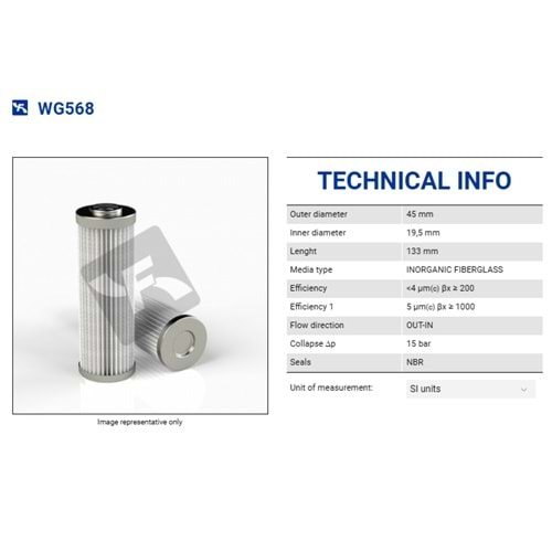 FILTREC WG568 FILTER ELEMENT