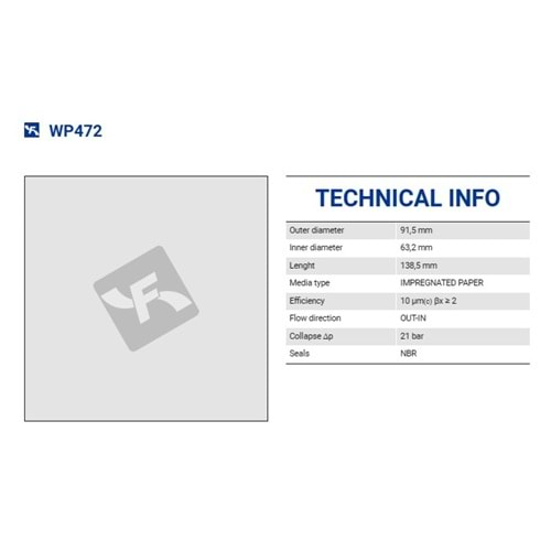 FILTREC WP472 FILTER ELEMENT