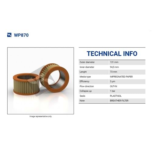 FILTREC WP870 FILTER ELEMENT