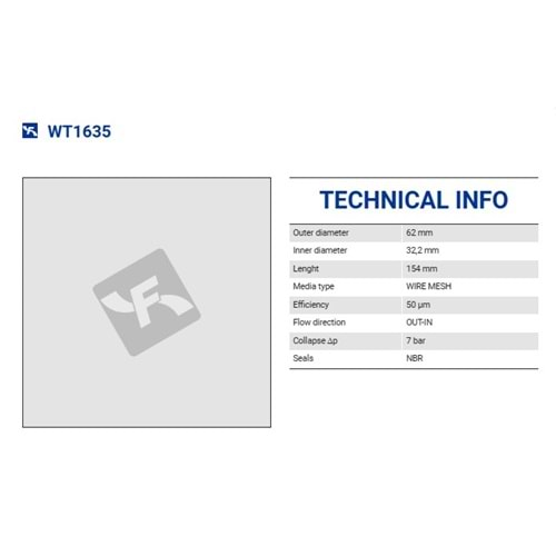 FILTREC WT1635 FILTER ELEMENT