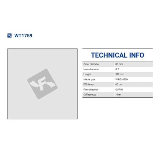 FILTREC WT1759 FILTER ELEMENT