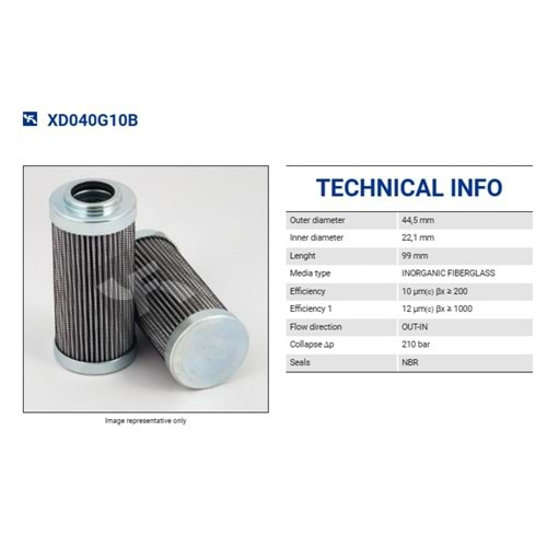 FILTREC XD040G10B FILTER ELEMENT