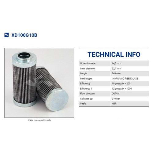 FILTREC XD100G10B FILTER ELEMENT